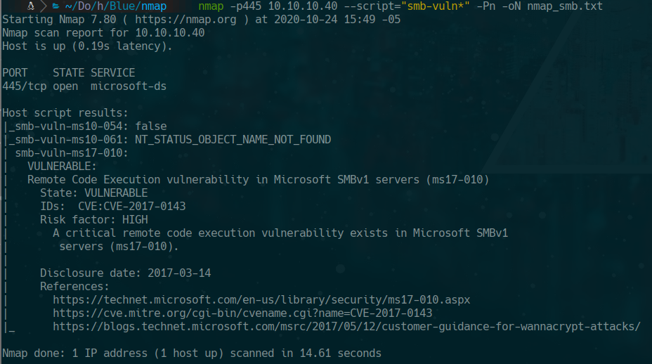 smb vuln scan