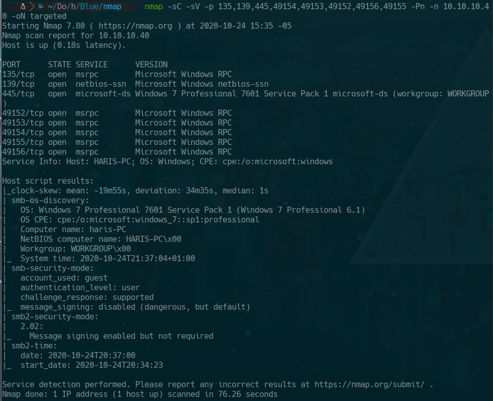nmap scan