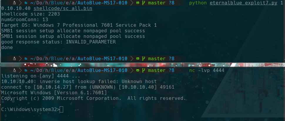 exploit success
