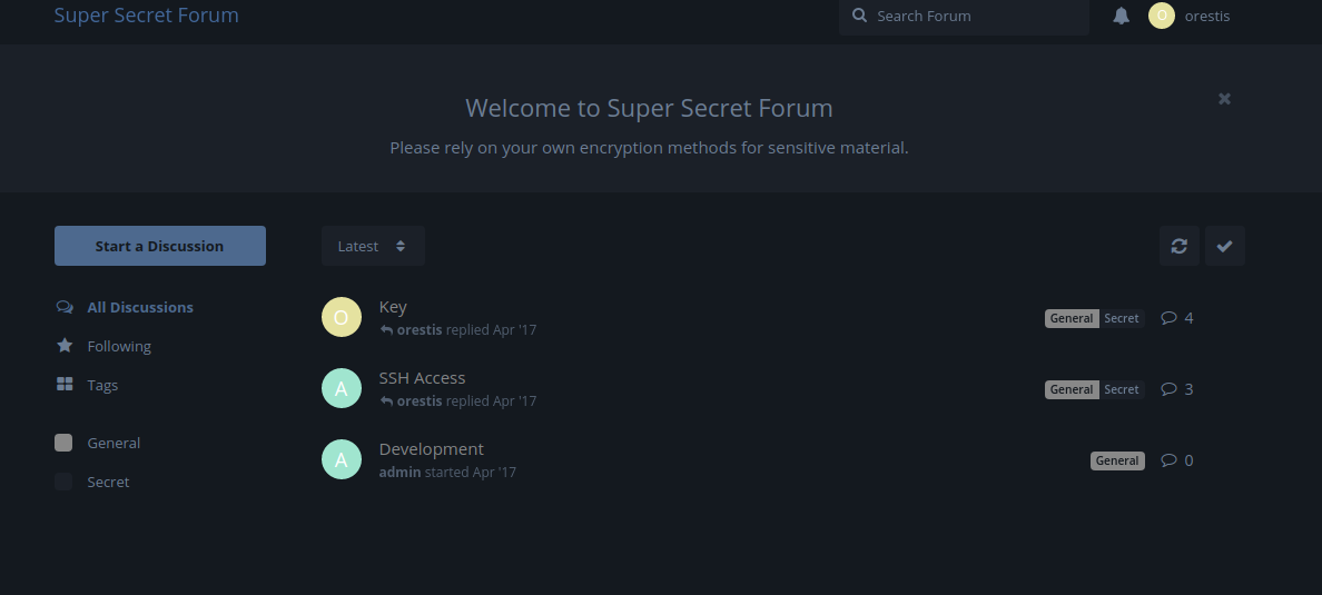 secret forum