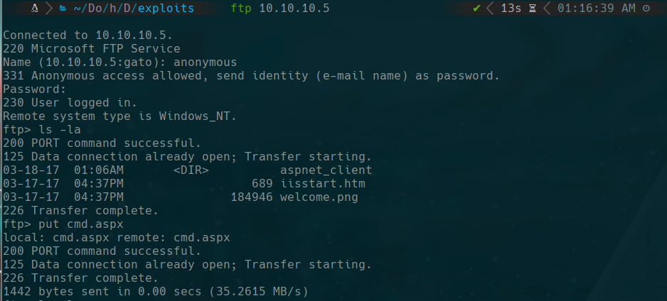 ftp login