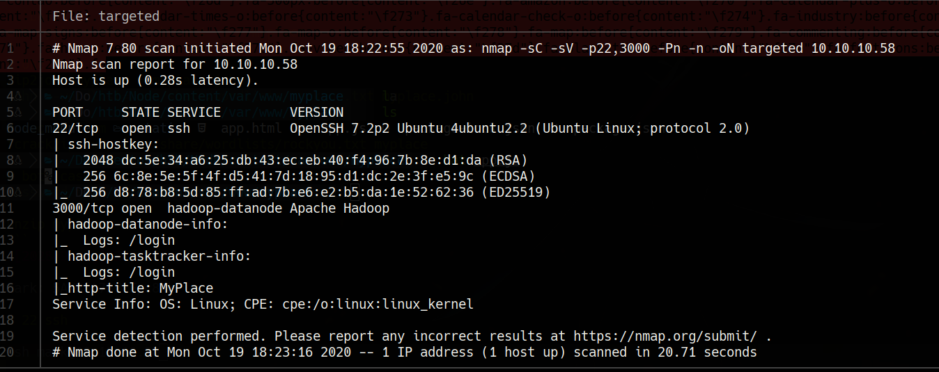 nmap scan