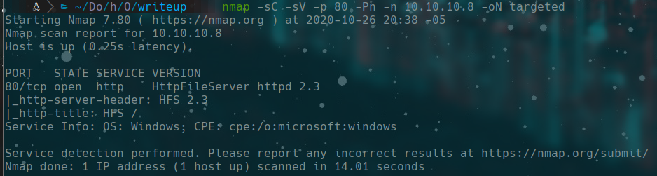 nmap scan
