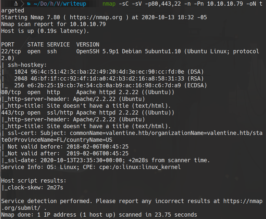 nmap scan