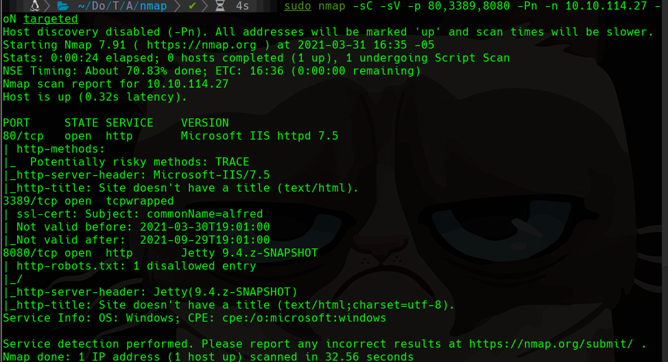 nmap scan