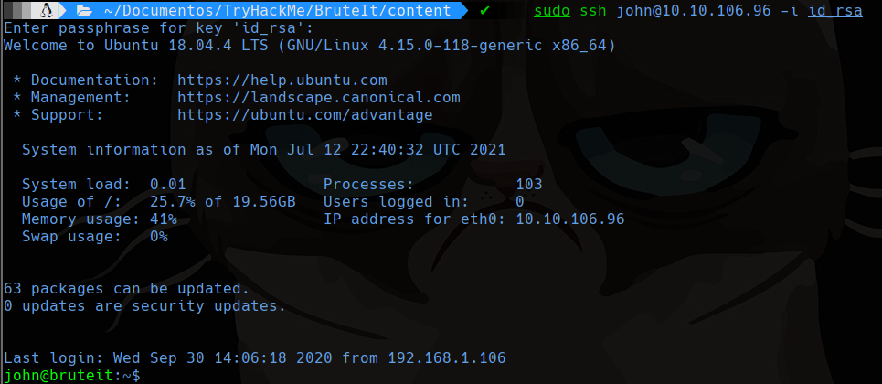 ssh login