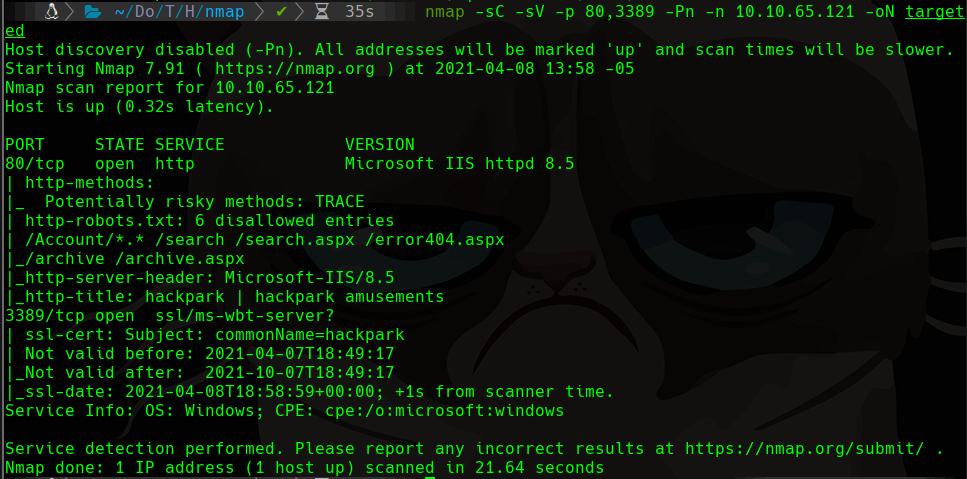 nmap scan