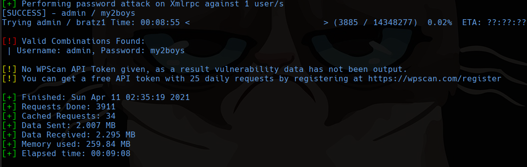 wpscan brute