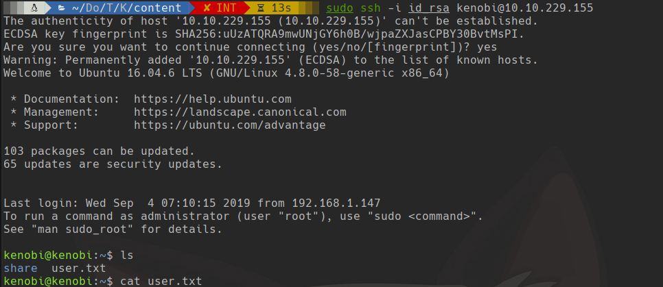 ssh login