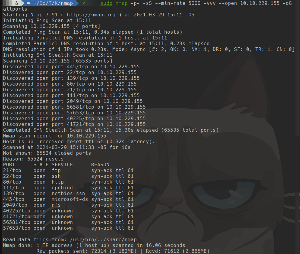 nmap scan