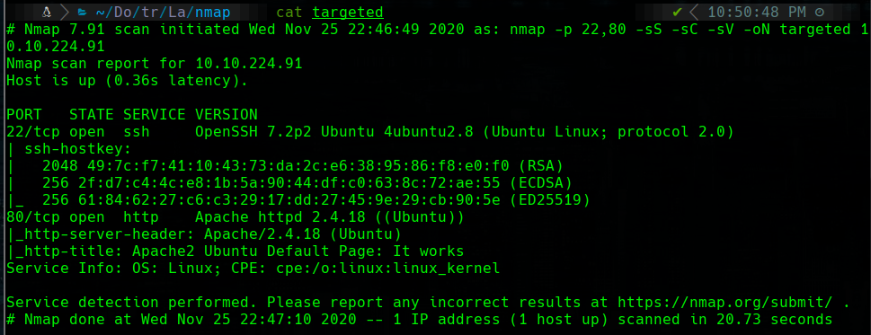 nmap scan