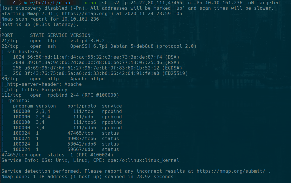 nmap scan