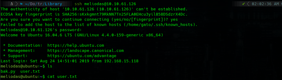 ssh login