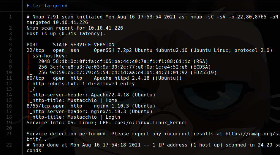 nmap scan