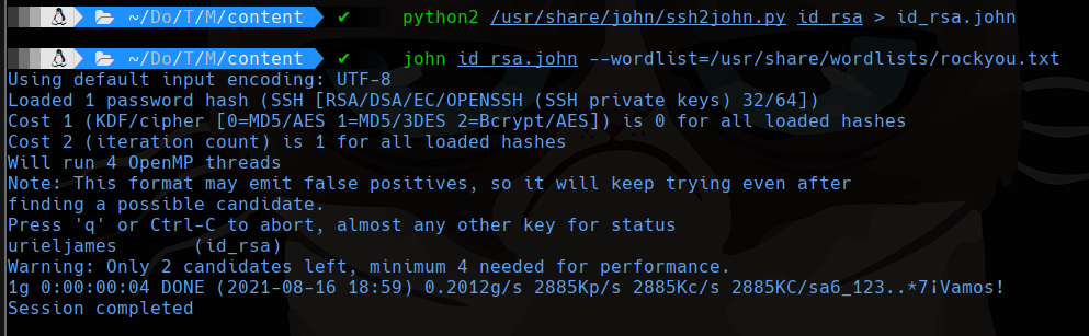passphrase cracked