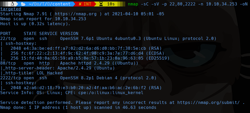 nmap scan