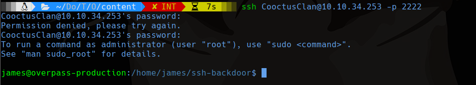 ssh login