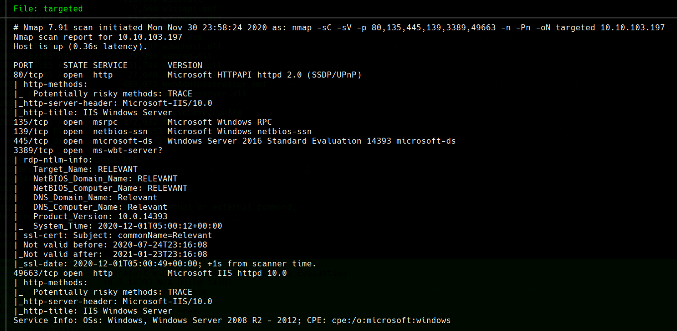 nmap scan