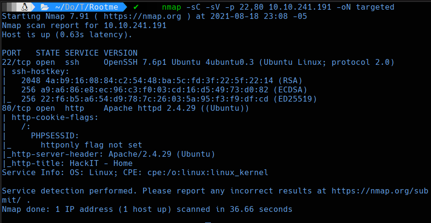 nmap scan