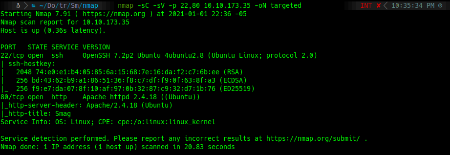 nmap scan