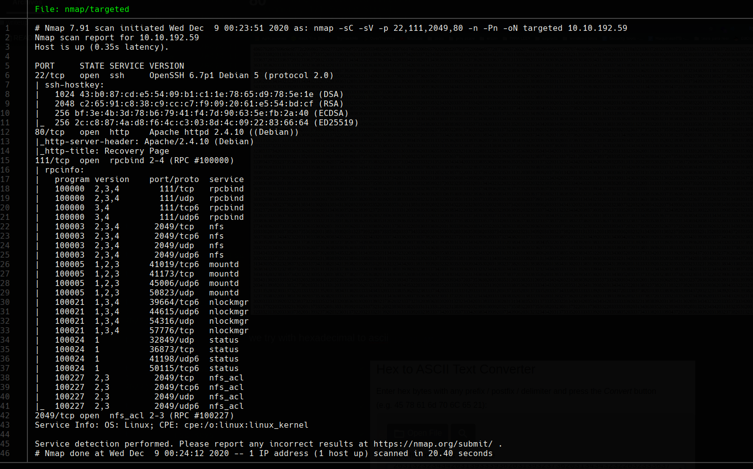 nmap scan