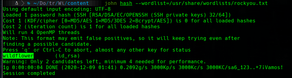 passphrase cracked