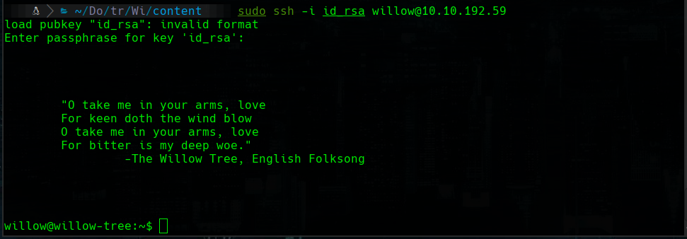 ssh login